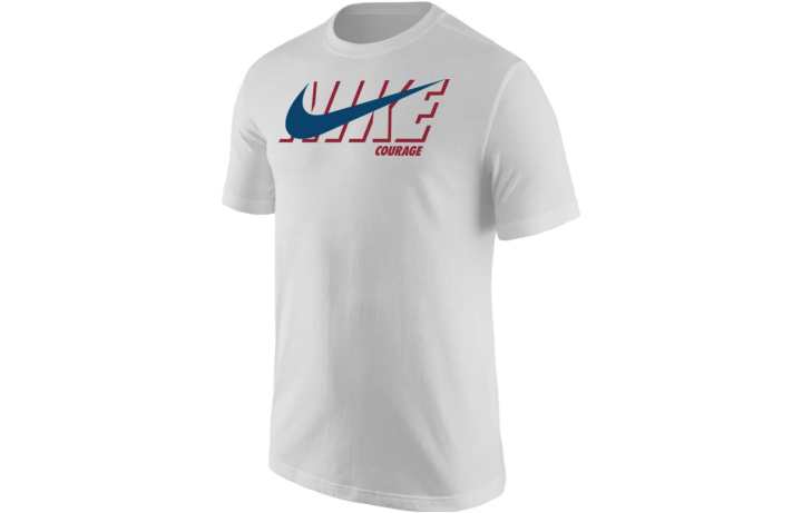 Nike Nike T Shirts Men's White Crew Neck Moderate Straight Fit