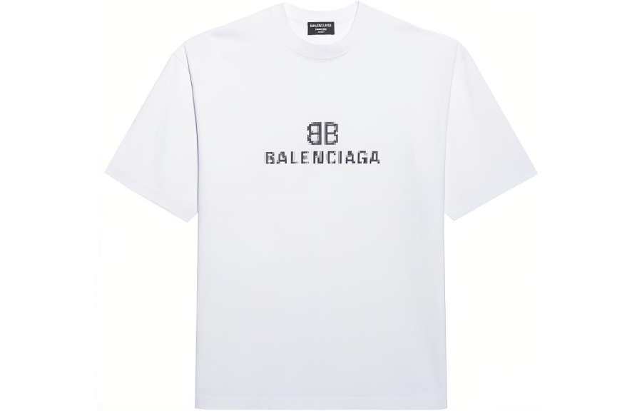 Balenciaga Mens Bb Pixel Medium Fit T shirt