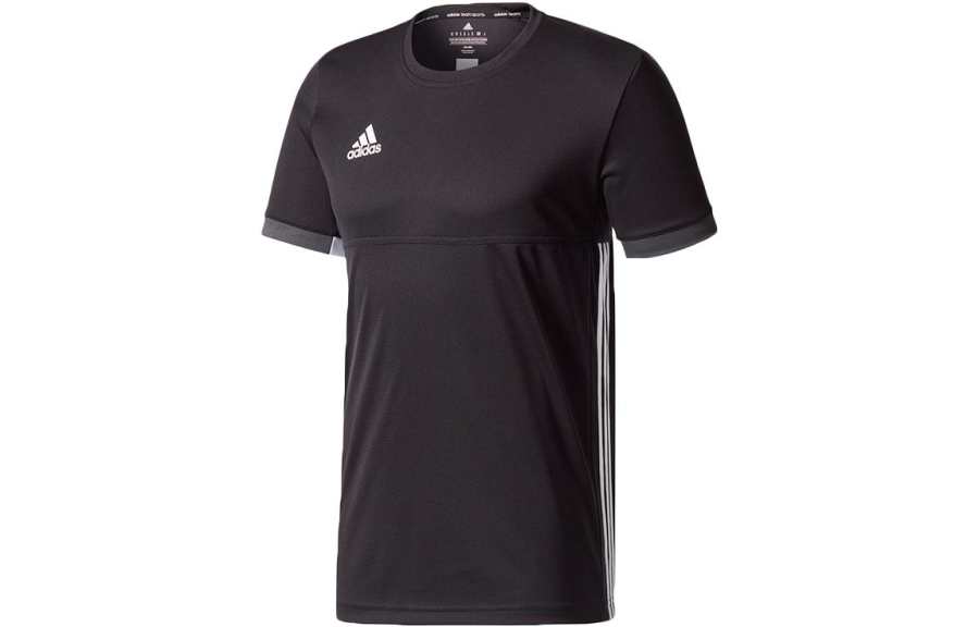 Adidas Adidas T Shirts Men's Black Crew Neck Moderate Straight Fit