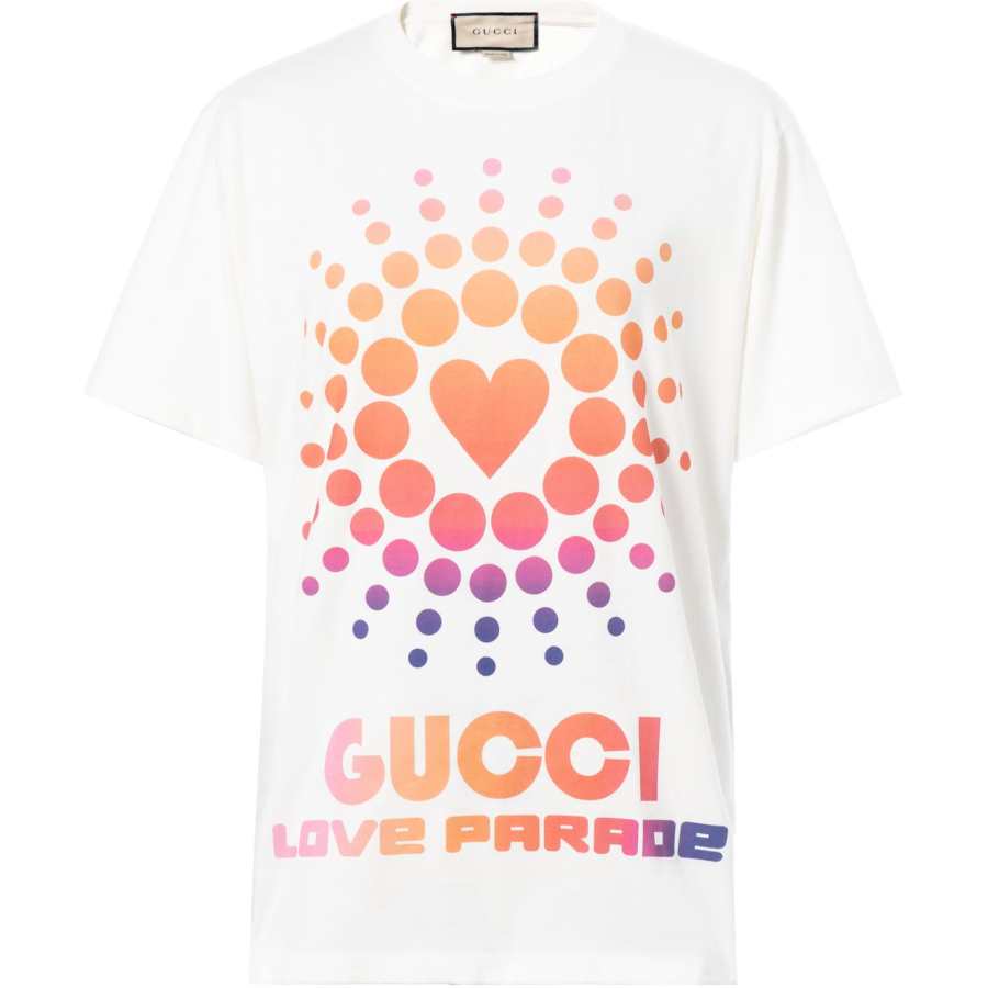 GUCCI T Shirts Men's White Crew Neck Moderate Straight Fit