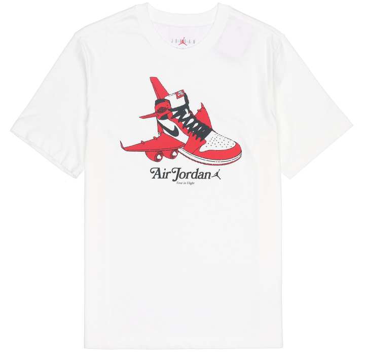 Jordan Jordan T Shirts Unisex White Crew Neck Moderate Straight Fit