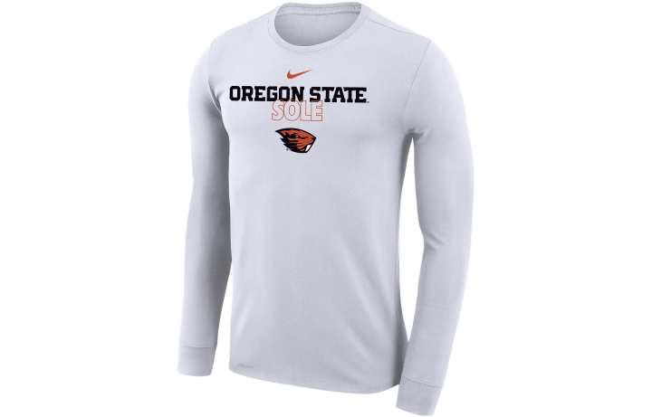 Nike Nike Oregon State Beavers Bench Men's Nike Dri FIT College Long Sleeve T Shirt