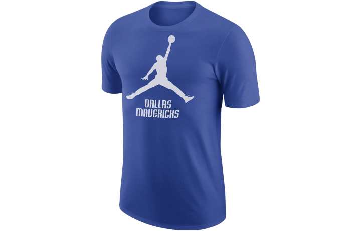 Jordan Jordan T Shirts Men's Blue Crew Neck Thin Straight Fit