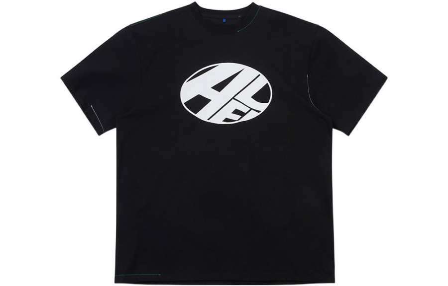 ADER ERROR ADER ERROR T Shirts Unisex Black Crew Neck Moderate Straight Fit