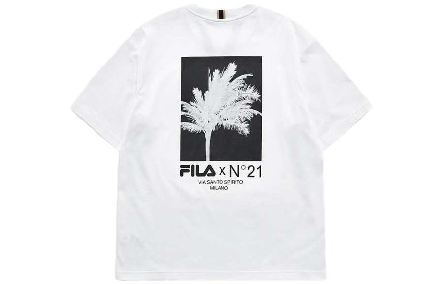 FILA FUSION x N°21 LIANMINGKUAN T Shirt Unisex White