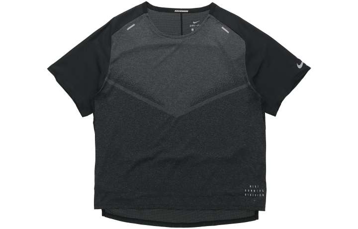 Nike Nike T Shirts Men's Black Crew Neck Moderate Straight Fit