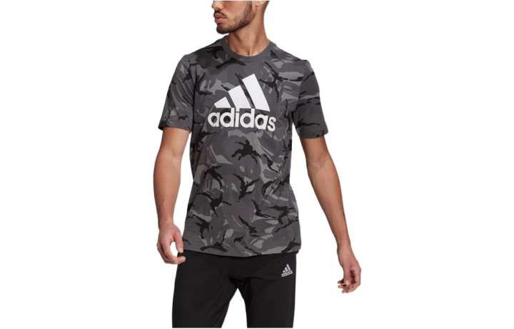 Adidas Adidas T Shirts Men's Black Crew Neck Moderate Straight Fit