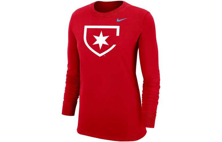 Nike Nike T Shirts Men's Red Crew Neck Moderate Straight Fit