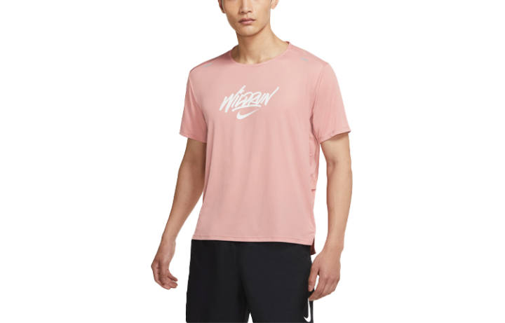 Nike Nike Running T Shirt Men's Rusty Pink