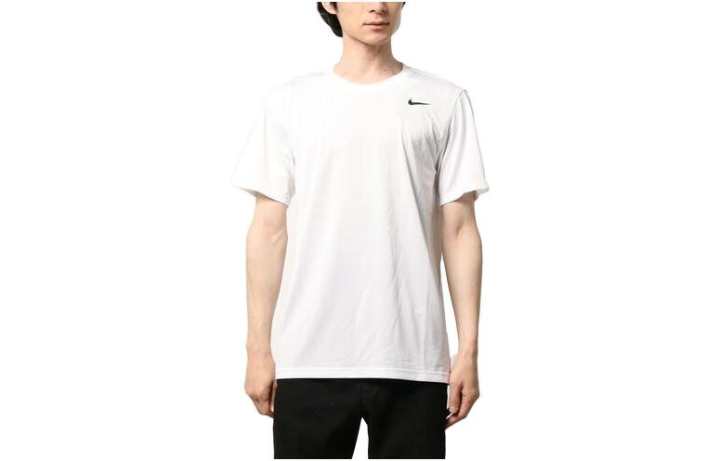 Nike Nike T Shirts Men's White Crew Neck Thin Straight Fit