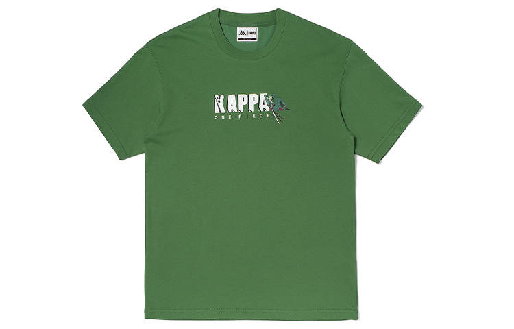 Kappa x ONE PIECE Straight Fit T Shirt Unisex Quiet Green