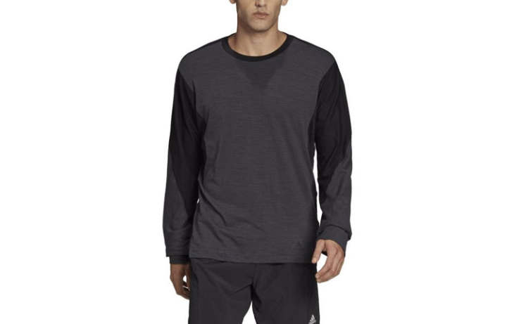 Adidas Adidas T Shirts Men's Black Crew Neck Moderate Straight Fit