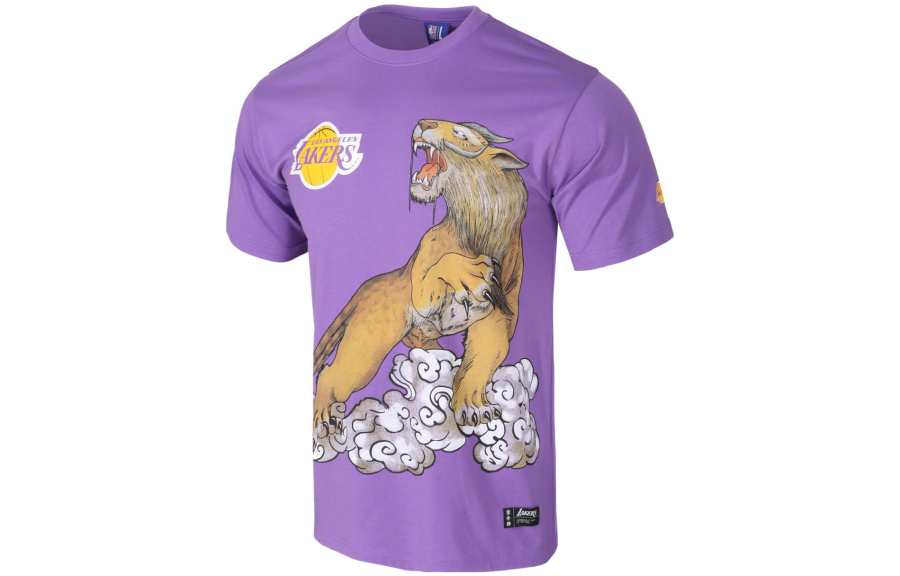 NBA Lakers Team T Shirt Men's Purple