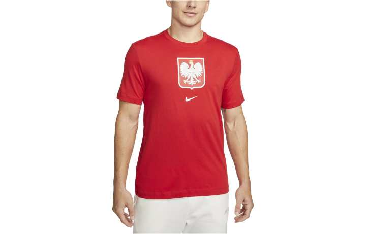 Nike Nike T Shirts Men's Red Crew Neck Moderate Straight Fit