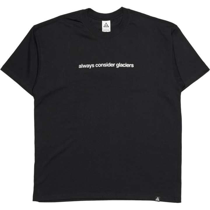 Nike Nike T Shirts Men's Black Crew Neck Moderate Straight Fit