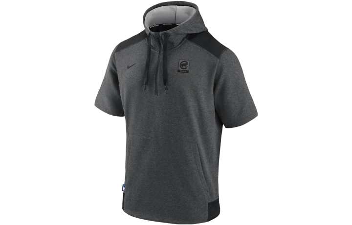 Nike Nike T Shirts Men's Gray Hooded Moderate Straight Fit