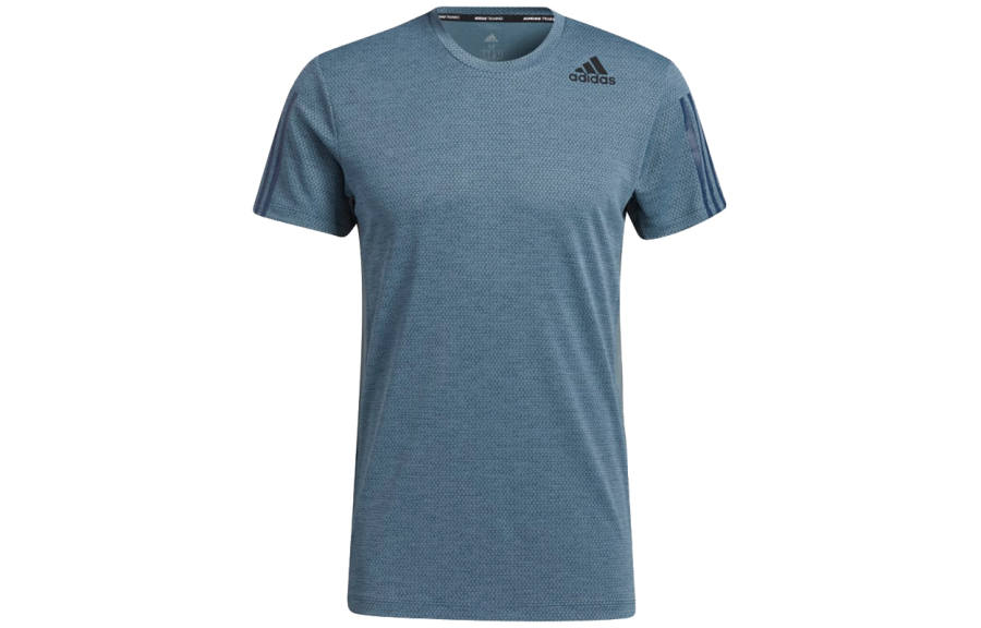 Adidas Adidas T Shirts Men's Dark Cyan Crew Neck Moderate Straight Fit