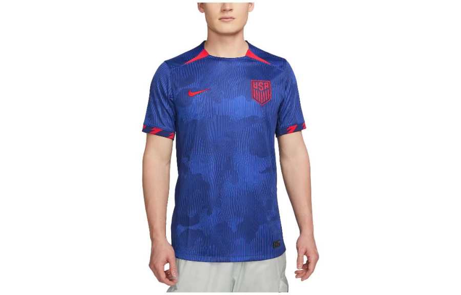 Nike Nike United States Soccer Olympic Collection USWNT 2023 Stadium Away T Shirt Men's Blue