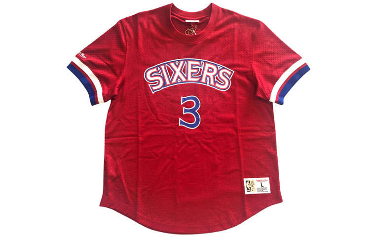 Mitchell Ness Mitchell Ness T Shirt Unisex Red