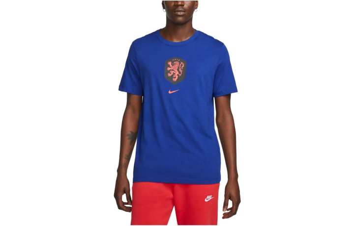 Nike Nike T Shirts Men's Blue Crew Neck Moderate Straight Fit
