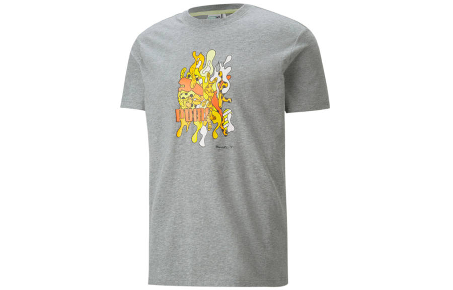 PUMA T Shirts Unisex Crew Neck Moderate Straight Fit