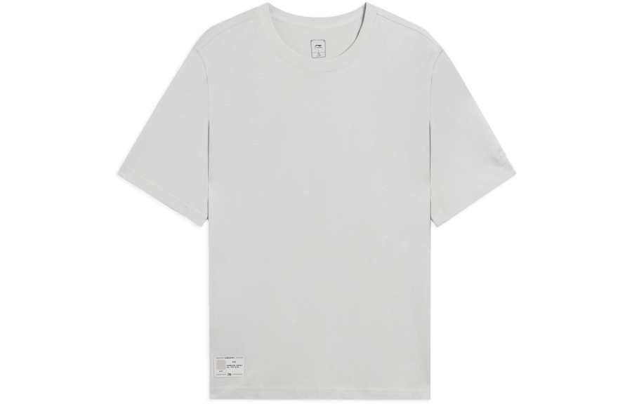 Li-Ning Li Ning Sports Life Collection Summer T Shirt Men's Microcrystalline Gray