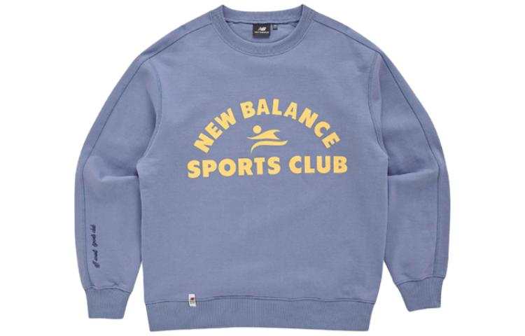 New Balance New Balance T Shirts Men's Blue Crew Neck Moderate Straight Fit