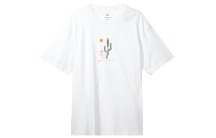 Nike Nike T Shirts Men's White Crew Neck Moderate Straight Fit