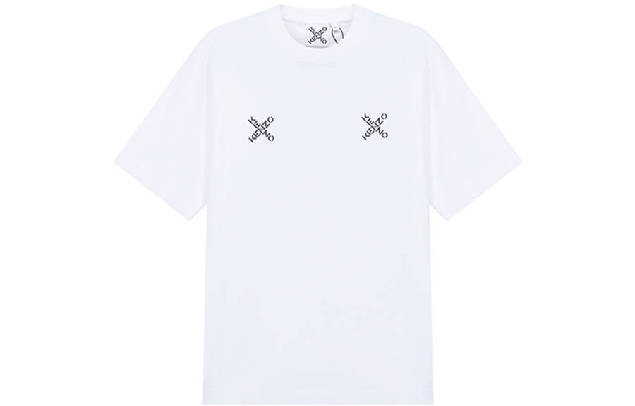 KENZO T Shirts Men's White Crew Neck Moderate Straight Fit