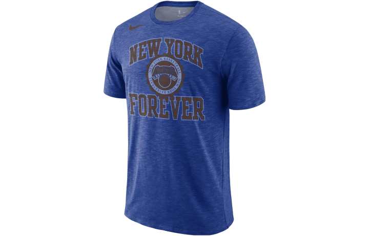 Nike Nike T Shirts Men's Blue Crew Neck Moderate