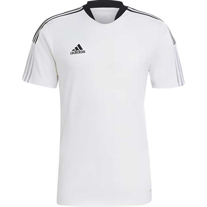 Adidas Adidas T Shirts Men's White Crew Neck Moderate Straight Fit