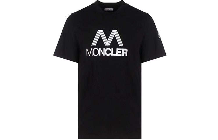 Moncler Tricolor Accent Logo-print T-shirt