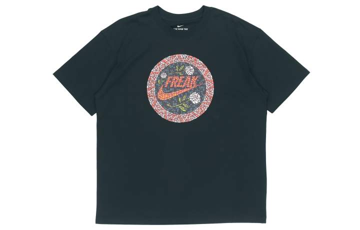 Nike Nike T Shirts Men's Black Crew Neck Moderate Straight Fit