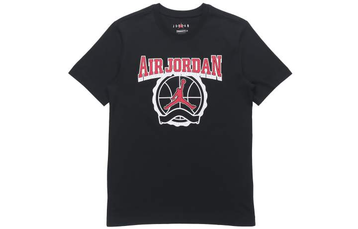Jordan Jordan T Shirts Men's Black Crew Neck Moderate