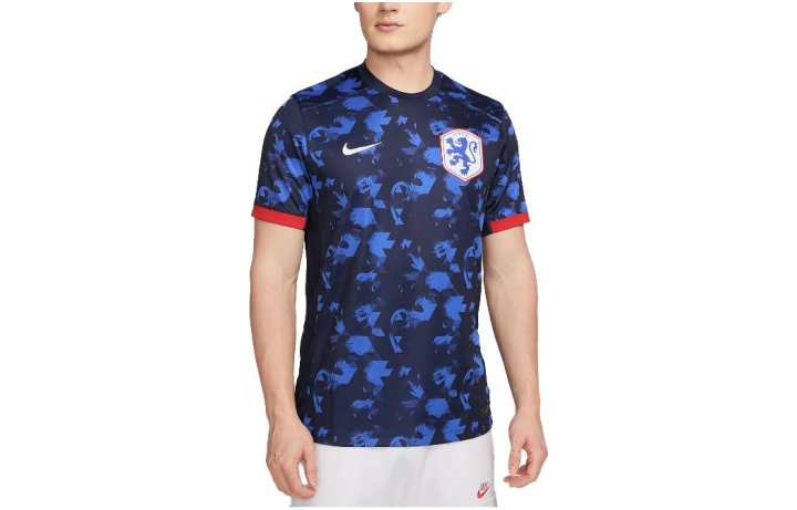 Nike Nike T Shirts Men's Blue Crew Neck Moderate Straight Fit