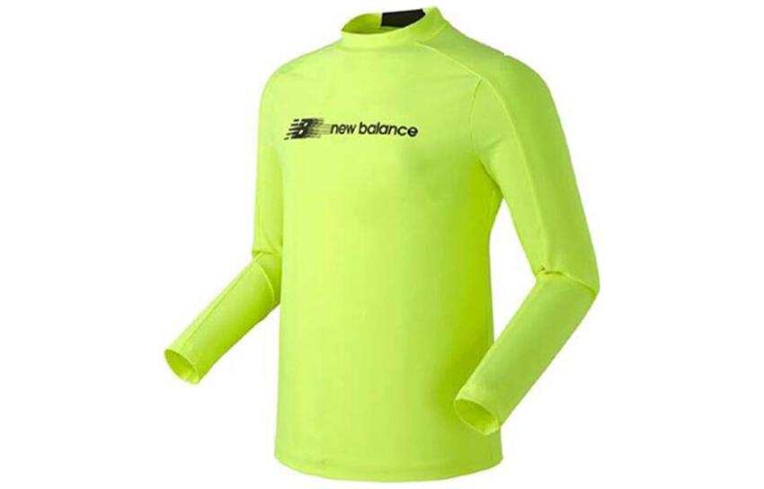 New Balance New Balance T Shirts Men's Green Crew Neck Moderate Straight Fit