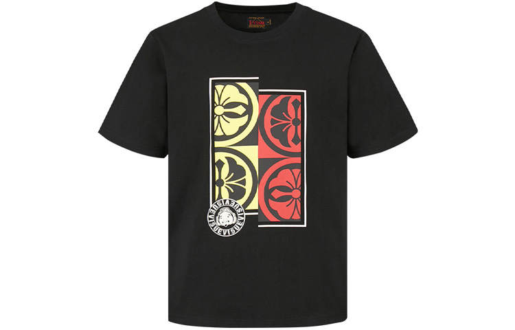 EVISU T Shirts Men's Crew Neck Moderate Straight Fit