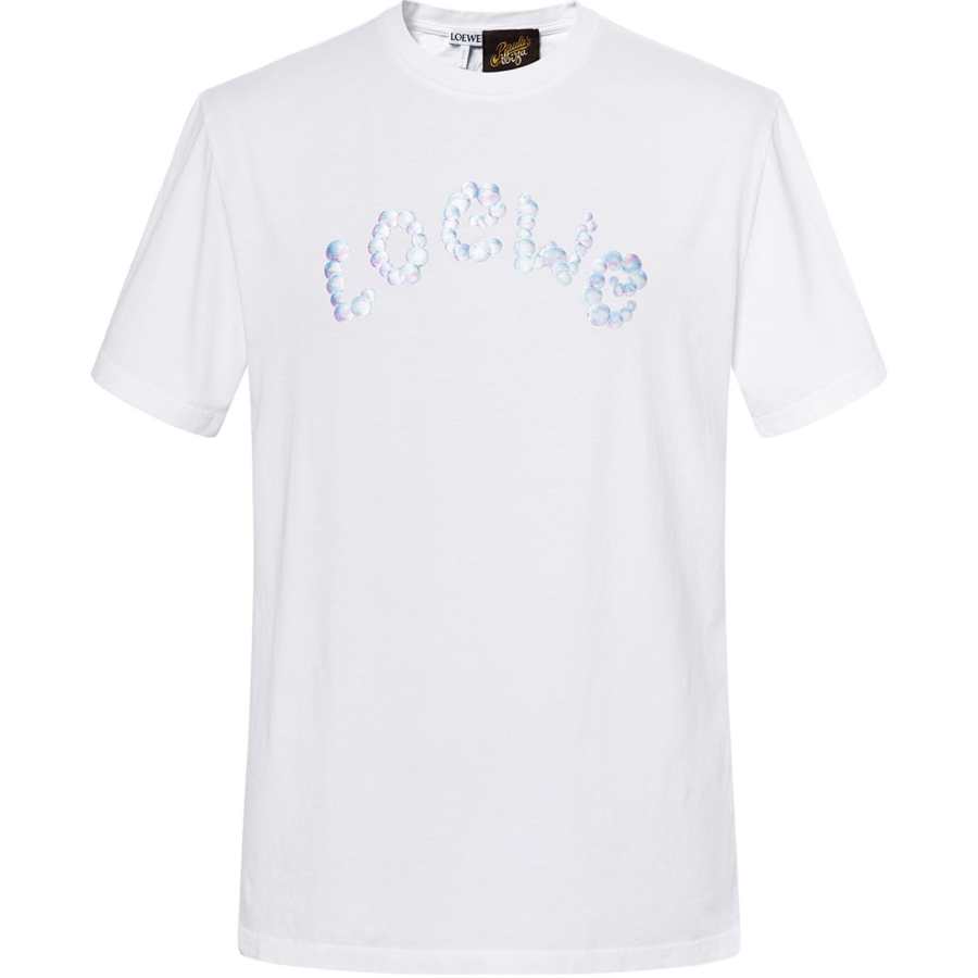 LOEWE LOEWE T Shirts Men's White Crew Neck Moderate