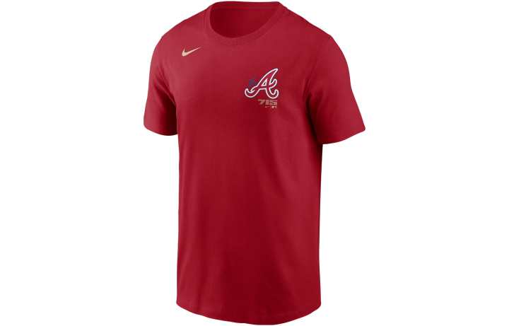 Nike Nike T Shirts Men's Red Crew Neck Moderate Straight Fit