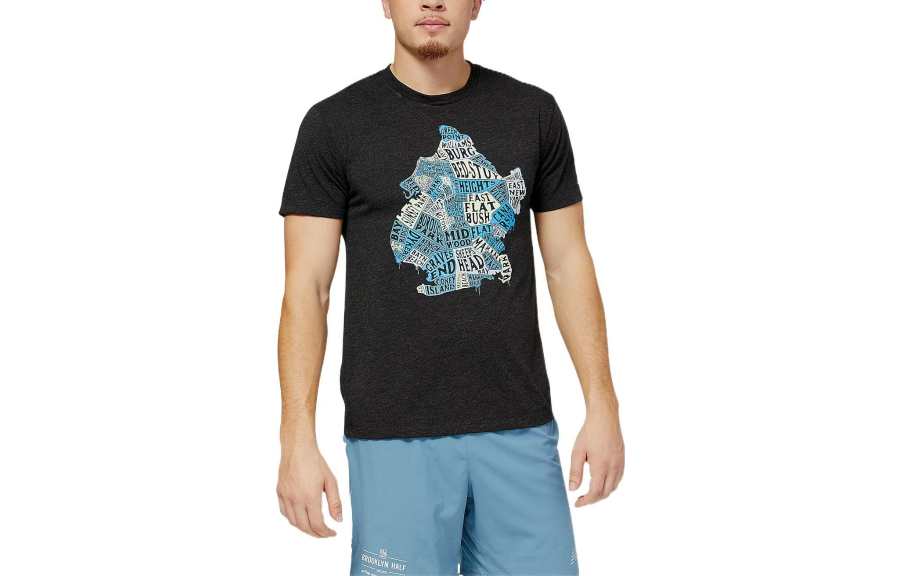 New Balance New Balance RBC Brooklyn Half T Shirt Men's Black
