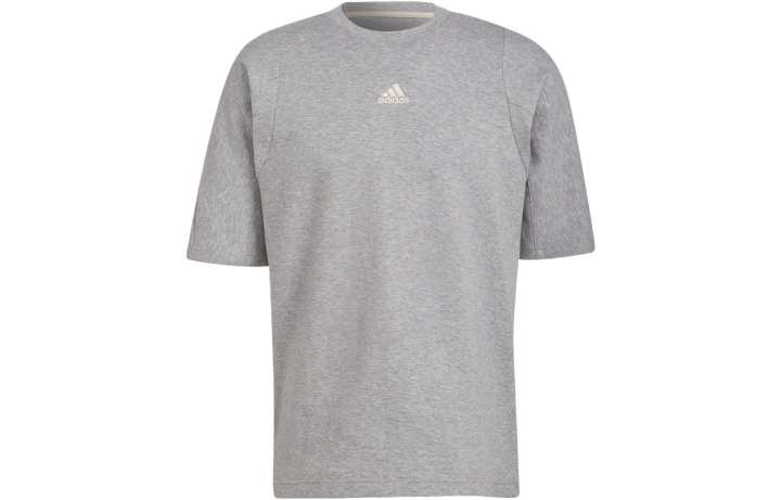 Adidas Adidas Set in Sleeve T Shirt Men's Medium Heather Gray
