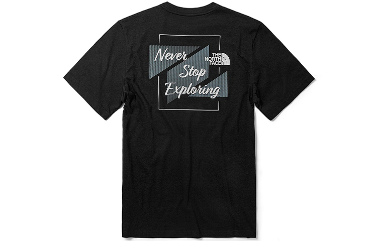 THE NORTH FACE T Shirts Men's Black Crew Neck Moderate Straight Fit