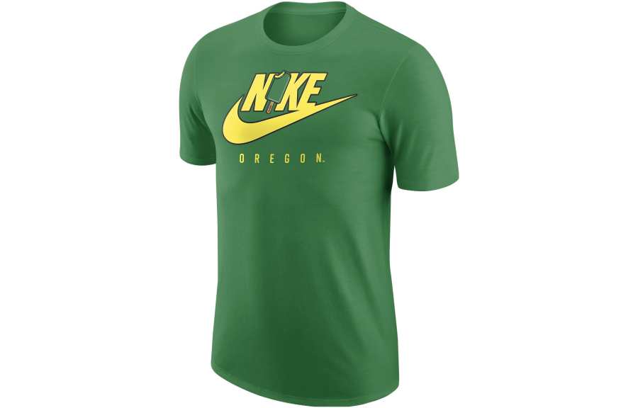 Nike Nike T Shirts Men's Apple Green Crew Neck Moderate Straight Fit