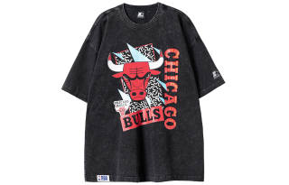 STARTER x NBA SS22 Drop Shoulder Sleeve T Shirt Unisex Black