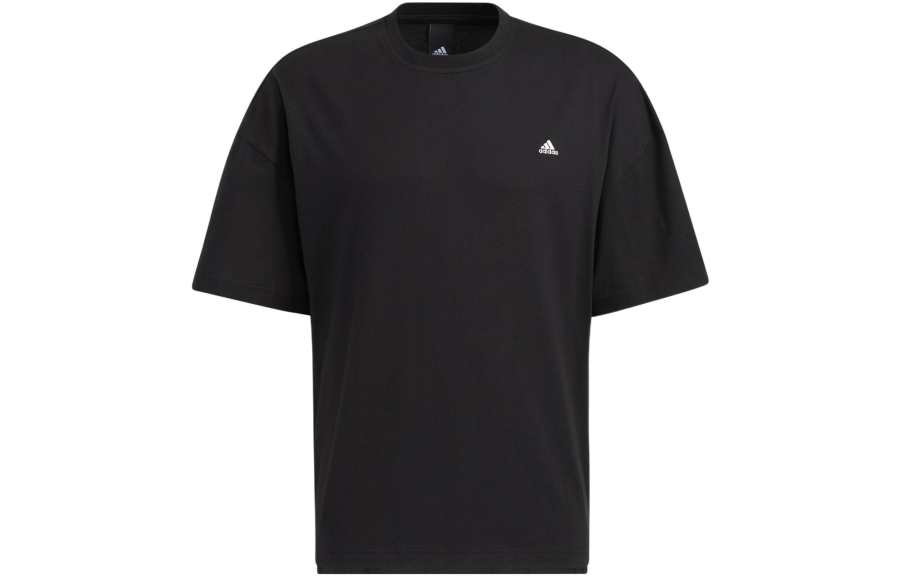 Adidas Adidas T Shirts Men's Black Crew Neck Moderate Straight Fit