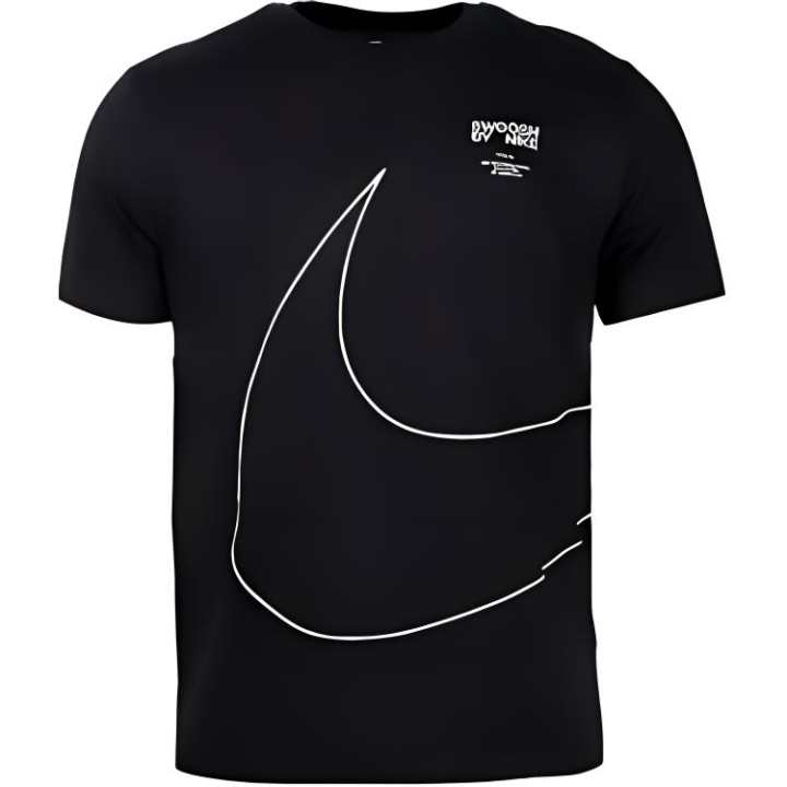 Nike Nike T Shirts Men's Black Crew Neck Moderate Straight Fit