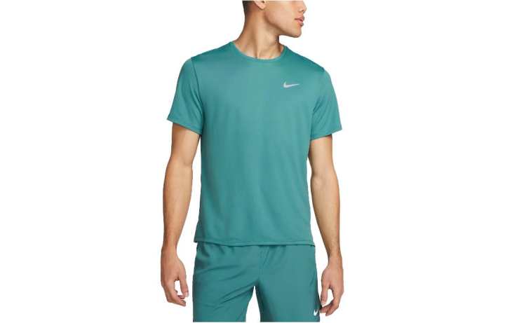 Nike Nike T Shirts Men's Dark Cyan Crew Neck Moderate Straight Fit