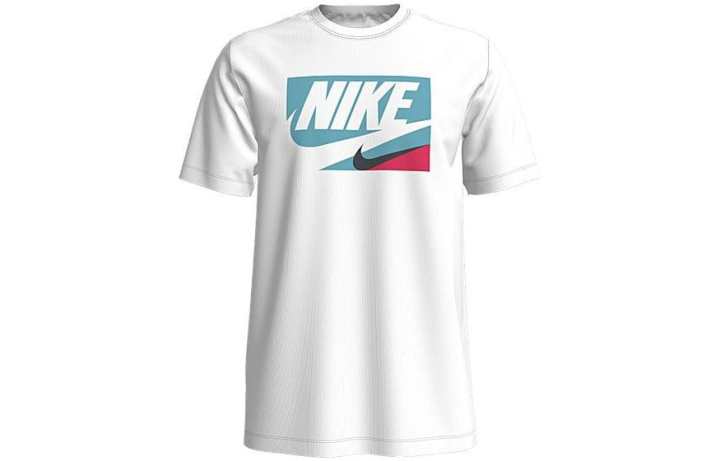 Nike Nike T Shirts Men's White Crew Neck Moderate Straight Fit