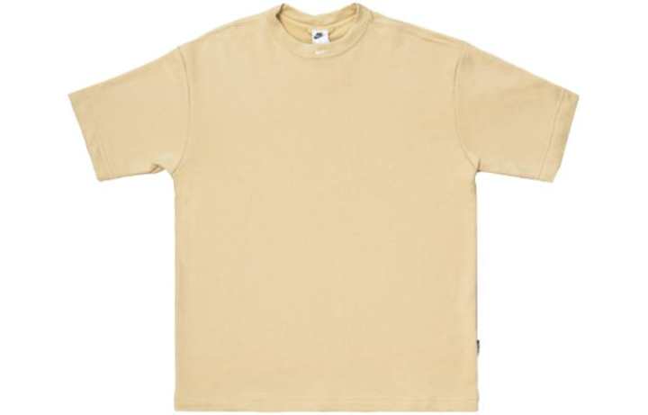 Nike Nike T Shirts Men's Yellow Crew Neck Moderate Straight Fit