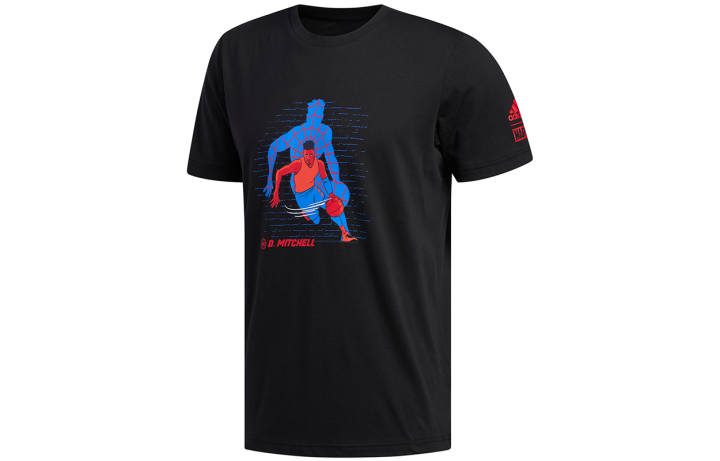 Adidas Adidas X MARVEL T Shirts Men's Black Crew Neck Moderate Straight Fit